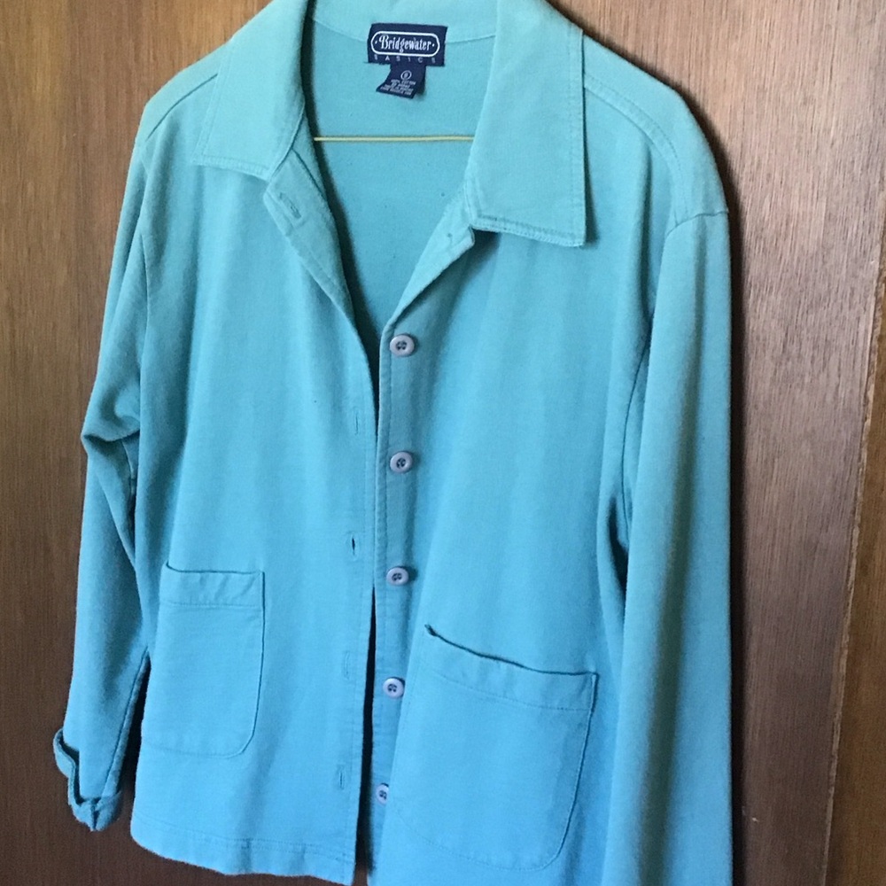 Perceptions Aqua Jacket And Top Ensemble - image 7